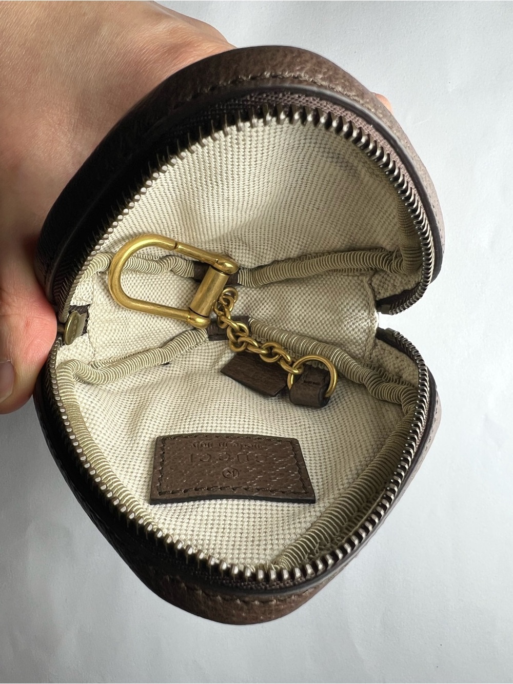 New Gucci GG Ophidia Zipper Key Pouch Case - Picture 7 of 11